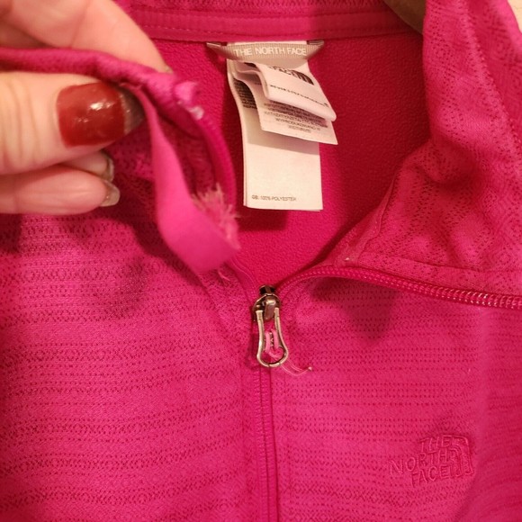 North Face Women's Pink Full Zip Fleece Lined Jacket Size Small - Picture 6 of 11